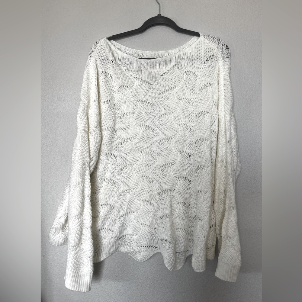 Cream willow-root sweater